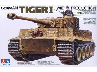 Konstruktorius Tamiya - German Tiger I Mid Production, 1/35, 35194, 8 m.+ kaina ir informacija | Konstruktoriai ir kaladėlės | pigu.lt