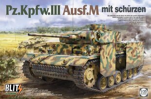 Takom - Pz.Kpfw.III Ausf.M mit schürzen, 1/35, 8002 цена и информация | Конструкторы и кубики | pigu.lt