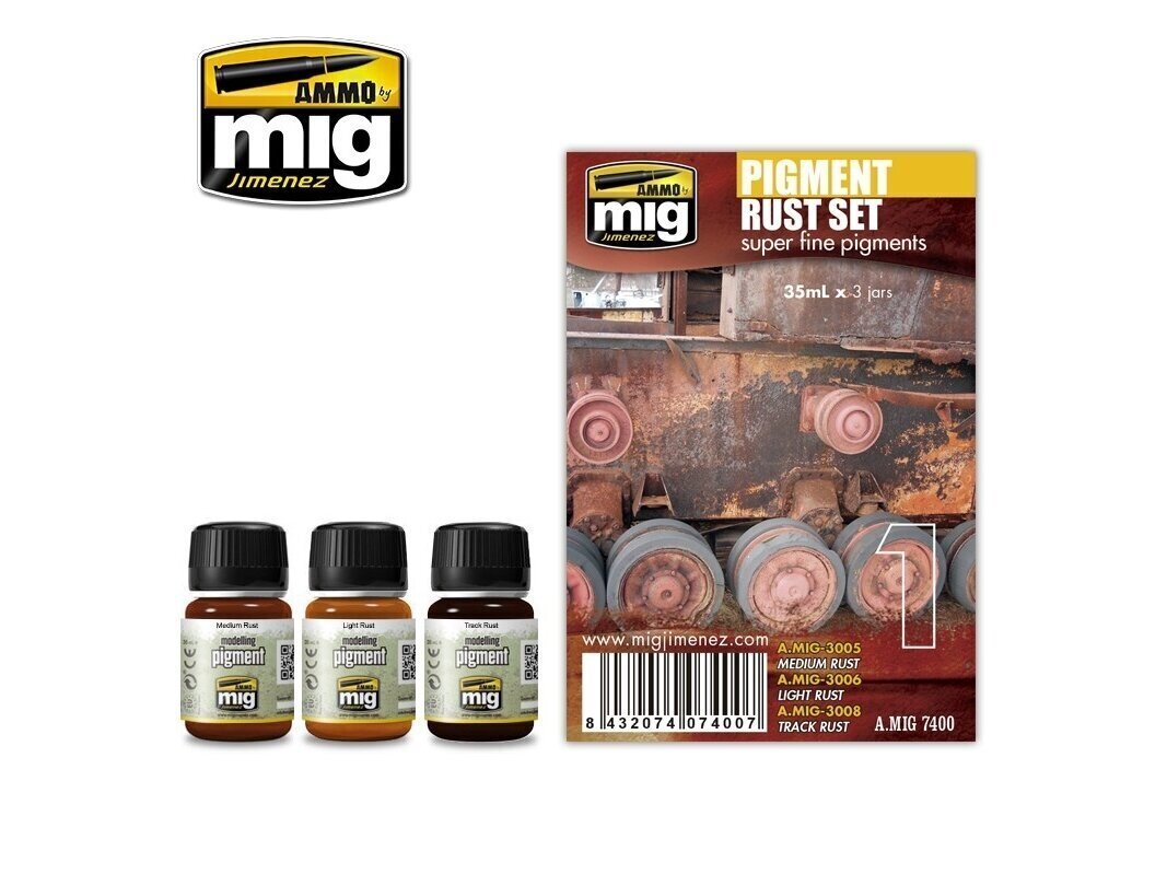 Da=ai ammo mig - pigment rust set. AMIG7400 цена и информация | Piešimo, tapybos, lipdymo reikmenys | pigu.lt