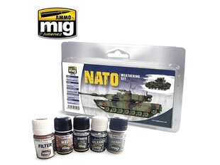 Набор акриловых красок AMMO MIG - NATO WEATHERING SET. AMIG7446 цена и информация | Принадлежности для рисования, лепки | pigu.lt