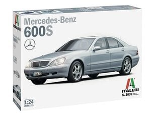 Сборная пластиковая модель Italeri - Mercedes Benz 600S, 1/24, 3638 цена и информация | Конструкторы и кубики | pigu.lt