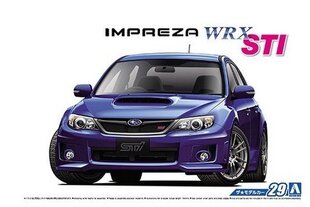 Сборная пластиковая модель Aoshima - Subaru GRB Impreza WRX STI, 1/24, 05834 цена и информация | Конструкторы и кубики | pigu.lt