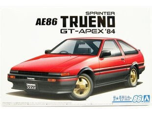 Сборная пластиковая модель Aoshima - Toyota AE86 Sprinter Trueno GT-APEX '84, 1/24, 05594 цена и информация | Конструкторы и кубики | pigu.lt