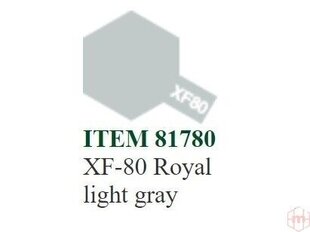 Dažai Tamiya XF-80 Royal light gray, 10 ml kaina ir informacija | Piešimo, tapybos, lipdymo reikmenys | pigu.lt