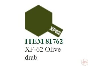 Dažai Tamiya XF-62 Olive drab, 10 ml kaina ir informacija | Piešimo, tapybos, lipdymo reikmenys | pigu.lt