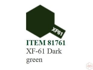 Dažai Tamiya XF-61 Dark green, 10 ml kaina ir informacija | Piešimo, tapybos, lipdymo reikmenys | pigu.lt