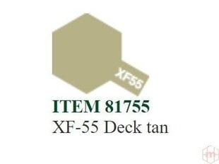 Dažai Tamiya XF-55 Deck tan, 10 ml kaina ir informacija | Piešimo, tapybos, lipdymo reikmenys | pigu.lt