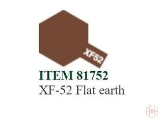 Dažai Tamiya XF-52 Flat earth, 10 ml kaina ir informacija | Piešimo, tapybos, lipdymo reikmenys | pigu.lt