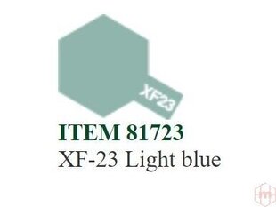 Dažai Tamiya XF-23 Light blue, 10 ml kaina ir informacija | Piešimo, tapybos, lipdymo reikmenys | pigu.lt