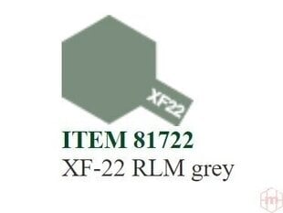 Dažai Tamiya XF-22 RLM grey, 10 ml kaina ir informacija | Piešimo, tapybos, lipdymo reikmenys | pigu.lt