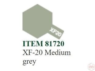 Dažai Tamiya XF-20 Medium grey, 10 ml kaina ir informacija | Piešimo, tapybos, lipdymo reikmenys | pigu.lt