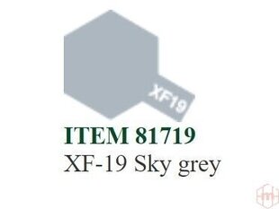 Dažai Tamiya XF-19 Sky grey, 10 ml kaina ir informacija | Piešimo, tapybos, lipdymo reikmenys | pigu.lt