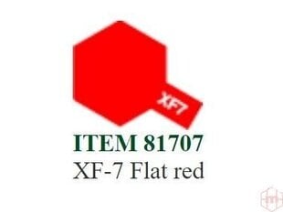 Dažai Tamiya XF-7 Flat red, 10 ml kaina ir informacija | Piešimo, tapybos, lipdymo reikmenys | pigu.lt