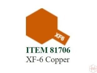 Dažai Tamiya XF-6 Copper, 10 ml kaina ir informacija | Piešimo, tapybos, lipdymo reikmenys | pigu.lt