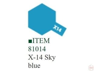 Dažai Tamiya X-14 Sky blue, 10 ml kaina ir informacija | Piešimo, tapybos, lipdymo reikmenys | pigu.lt