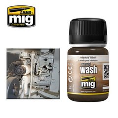 Краска AMMO MIG - INTERIORS WASH, 35 мл, 1003 цена и информация | Принадлежности для рисования, лепки | pigu.lt