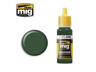 Акриловая краска на водной основе AMMO MIG - FS 34092 MEDIUM GREEN, 17 мл, 0238 цена и информация | Принадлежности для рисования, лепки | pigu.lt
