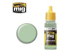 Акриловая краска на водной основе AMMO MIG - FS 34424 LIGHT GRAY GREEN, 17 мл, 0201 цена и информация | Принадлежности для рисования, лепки | pigu.lt