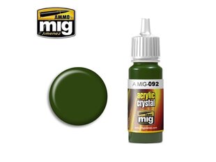 Акриловая краска на водной основе AMMO MIG - CRYSTAL GREEN, 17 мл, 0092 цена и информация | Принадлежности для рисования, лепки | pigu.lt