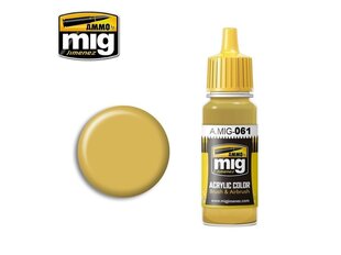 Akriliniai dažai Ammo mig Warm Sand-Yellow, 17ml. 0061 kaina ir informacija | Piešimo, tapybos, lipdymo reikmenys | pigu.lt