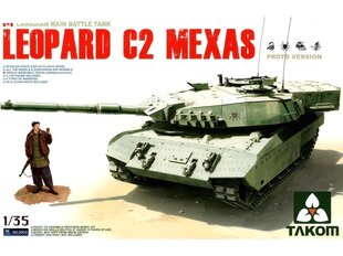 Конструктор Takom - Canadian MBT Leopard C2 MEXAS, 1/35, 2003 цена и информация | Конструкторы и кубики | pigu.lt