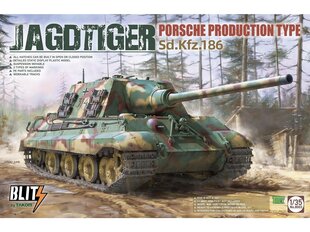 Takom - Jagdtiger Sd.Kfz.186 Porsche Production type, 1/35, 8003 цена и информация | Конструкторы и кубики | pigu.lt