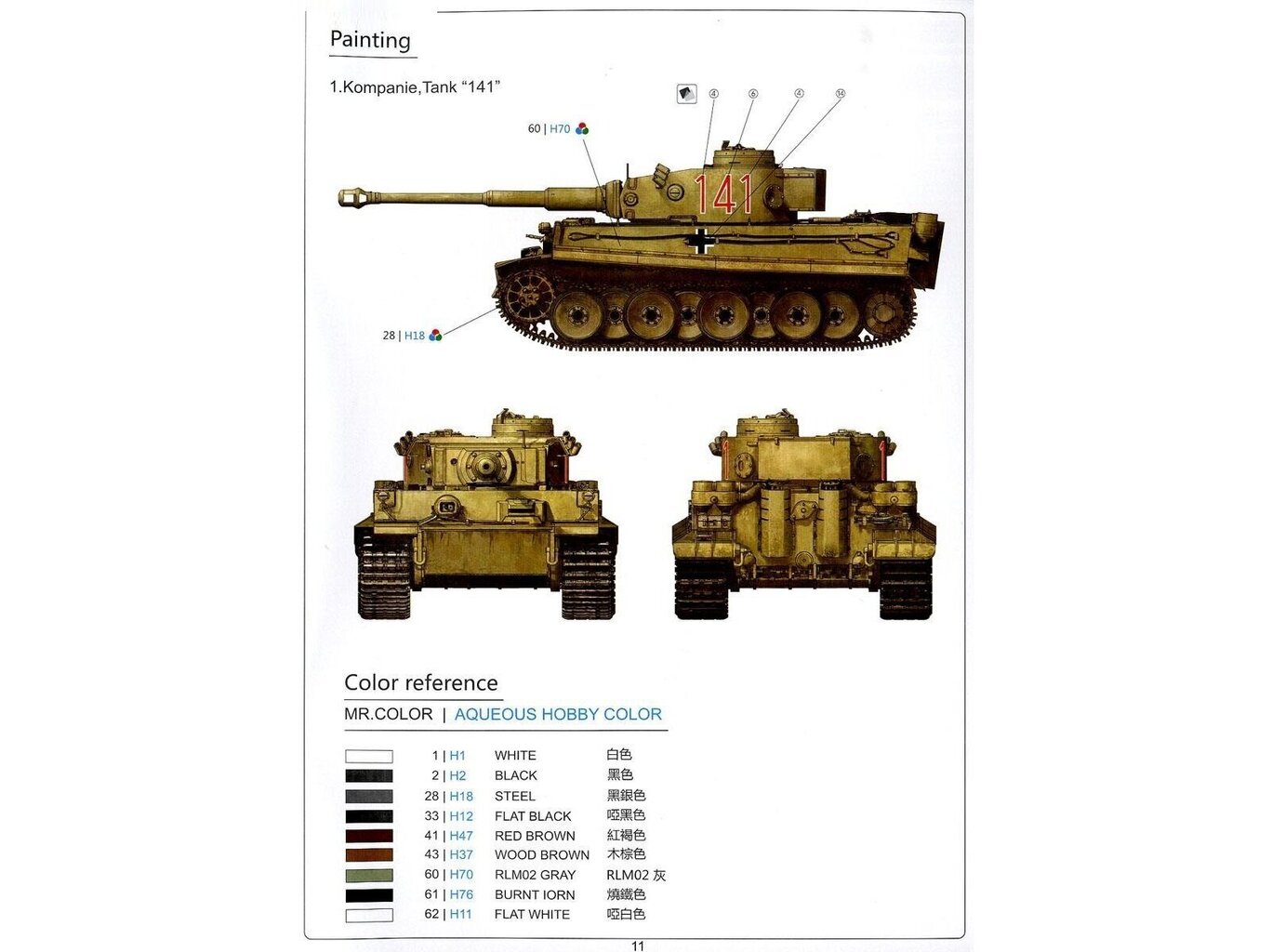 Konstruktorius Rye Field Model - Tiger I Pz.Kpfw.VI Ausf.E Sd.Kfz. 181, 1/35, RFM-5001U, 8 m.+ цена и информация | Konstruktoriai ir kaladėlės | pigu.lt