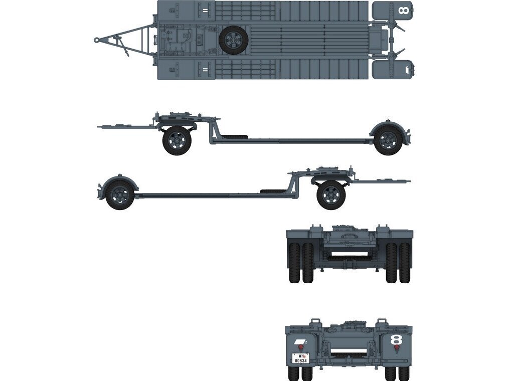 Konstruktorius Das Werk - Sonderanhänger 115 10 Ton Tank Trailer Sd.Ah.115, 1/35, 35002, 8 m.+ цена и информация | Konstruktoriai ir kaladėlės | pigu.lt