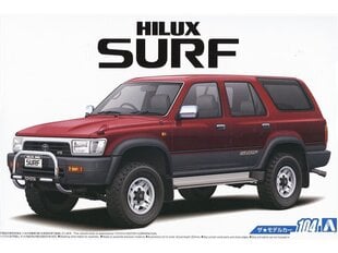 Сборная пластиковая модель Aoshima -Toyota VZN130G Hilux Surf SSR-X Wide Body '91, 1/24, 05698 цена и информация | Конструкторы и кубики | pigu.lt