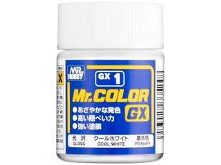Краска Mr.Hobby - Mr.Color GX cool white, 18 мл, GX-1 цена и информация | Принадлежности для рисования, лепки | pigu.lt