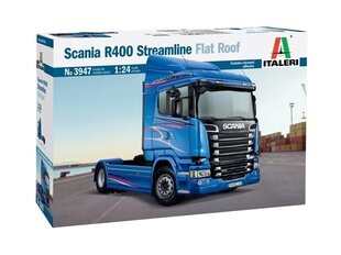 Сборная пластиковая модель Italeri - Scania R400 Streamline (Flat Roof), 1/24, 3947 цена и информация | Конструкторы и кубики | pigu.lt