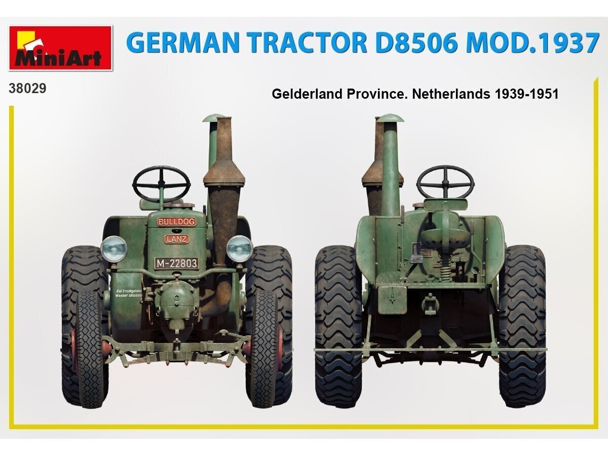 Konstruktorius Miniart German Tractor D8506 Mod.1937, 1/35, 38029, 8 m.+ kaina ir informacija | Konstruktoriai ir kaladėlės | pigu.lt