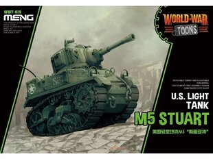 Konstruktorius Meng Model - World War Toons M5 Stuart U.S. Light Tank, WWT-012, 8 m.+ kaina ir informacija | Konstruktoriai ir kaladėlės | pigu.lt