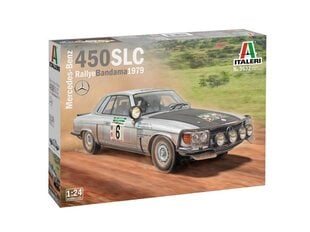 Сборная пластиковая модель Italeri - Mercedes-Benz 450SLC Rallye Bandama 1979, 1/24, 3632 цена и информация | Конструкторы и кубики | pigu.lt