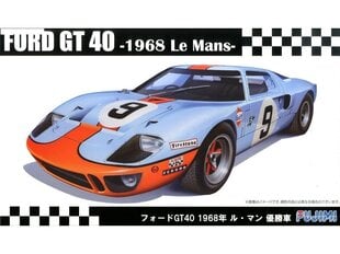 Пластиковая сборная модель Fujimi - Ford GT40 -1968 Le Mans- Championship Car, 1/24, 12605 цена и информация | Конструкторы и кубики | pigu.lt