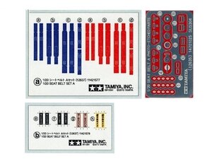 Tamiya - Seat Belt Set A, Fotoėsdinti papildai, 1/20, 12637 kaina ir informacija | Piešimo, tapybos, lipdymo reikmenys | pigu.lt