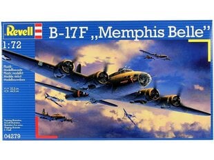 Сборная пластиковая модель Revell - B-17F Memphis Belle, 1/72, 04279 цена и информация | Конструкторы и кубики | pigu.lt