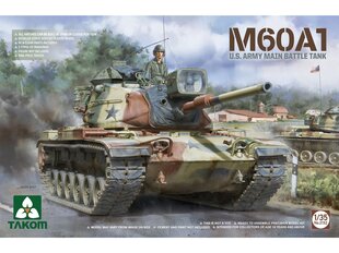 Сборная пластиковая модель Takom - M60A1 U.S. Army Main Battle Tank, 1/35, 2132 цена и информация | Конструкторы и кубики | pigu.lt