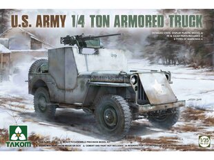 Takom - U.S. Army 1/4 Ton Armored Truck, 1/35, 2131 цена и информация | Конструкторы и кубики | pigu.lt