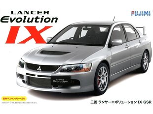 Сборная пластиковая модель Fujimi - Mitsubishi Lancer EVO IX GSR, 1/24, 03918 цена и информация | Конструкторы и кубики | pigu.lt