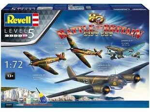 Revell - 80th Anniversary Battle of Britain Gift set, 1/72, 05691 цена и информация | Конструкторы и кубики | pigu.lt