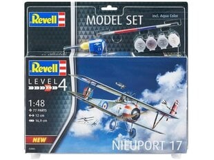 Revell - Nieuport 17 Model Set, 1/48, 63885 цена и информация | Конструкторы и кубики | pigu.lt