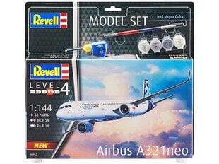 Konstruktorius Revell - Airbus A321 Neo dovanų komplektas, 1/144, 64952, 10 m.+ kaina ir informacija | Konstruktoriai ir kaladėlės | pigu.lt