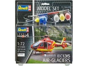 Конструктор Revell - EC 135 Air-Glaciers подарочный набор, 1/72, 64986 цена и информация | Конструкторы и кубики | pigu.lt