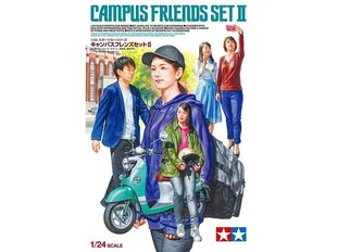 Tamiya - Campus Friends Set 2 (плюс скутер), 1/24, 24356 цена и информация | Конструкторы и кубики | pigu.lt