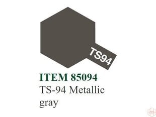 Purškiami dažai Tamiya TS-94 Metallic gray, 100 ml kaina ir informacija | Piešimo, tapybos, lipdymo reikmenys | pigu.lt