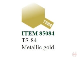 Purškiami dažai Tamiya TS-84 Metallic gold, 100 ml kaina ir informacija | Piešimo, tapybos, lipdymo reikmenys | pigu.lt