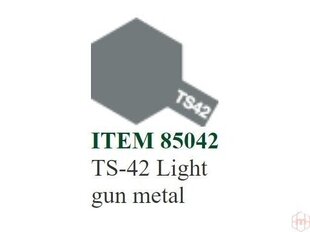 Purškiami dažai Tamiya TS-42 Light gun metal, 100 ml kaina ir informacija | Piešimo, tapybos, lipdymo reikmenys | pigu.lt