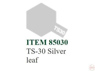 Purškiami dažai Tamiya TS-30 Silver leaf, 100 ml kaina ir informacija | Piešimo, tapybos, lipdymo reikmenys | pigu.lt