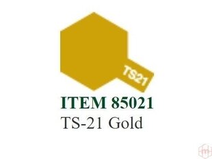 Purškiami dažai Tamiya TS-21 Gold, 100 ml kaina ir informacija | Piešimo, tapybos, lipdymo reikmenys | pigu.lt